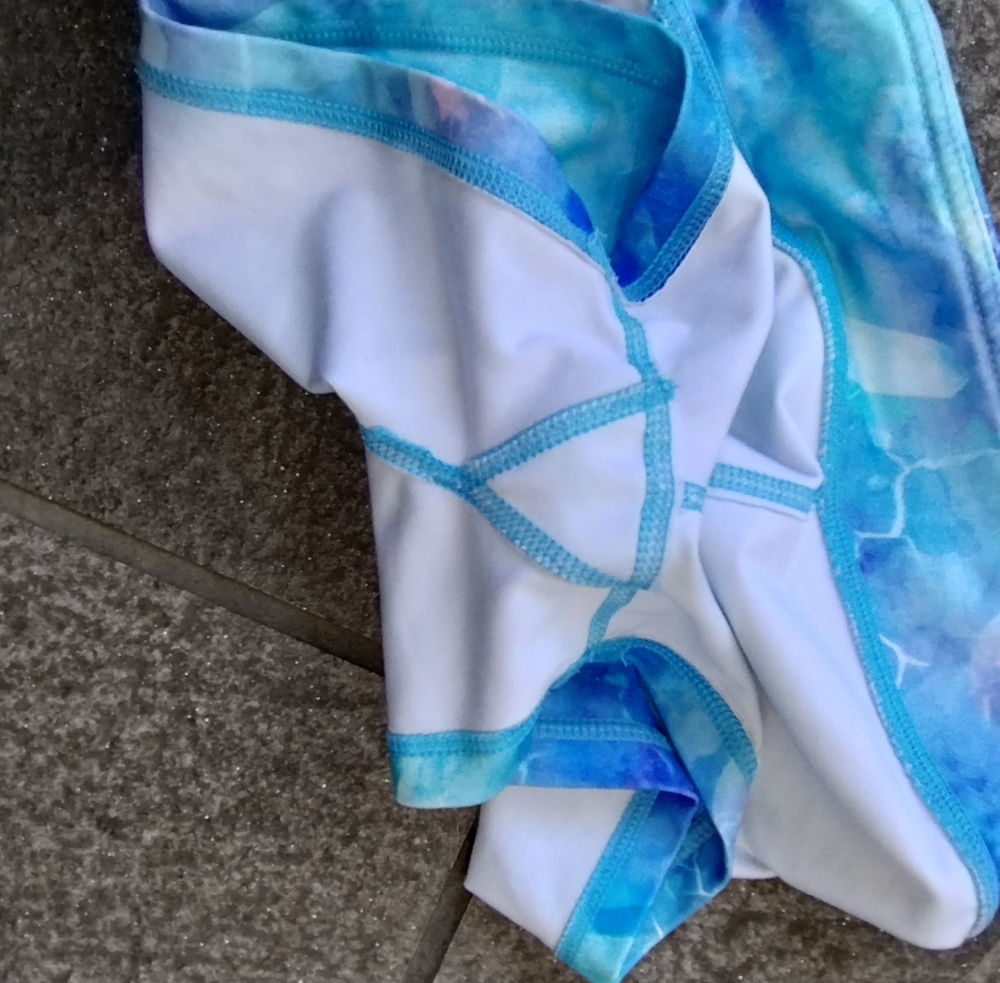 90 Degree By Reflex Girl Blue Dance Yoga Workout Gymnastics athletic Shorts M/10 - Picture 6 of 15